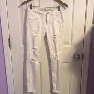 White Ripped Jeans